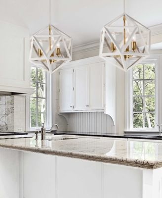 14" Metal Archello 3 Light LED Chandelier