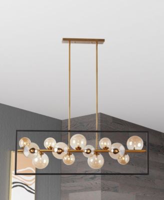 14" Metal Glasgow 13 Light Pendant