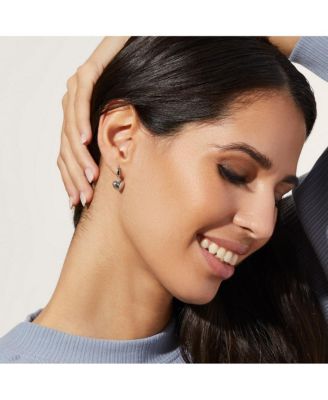 Puffed Heart Hoops - Jessica