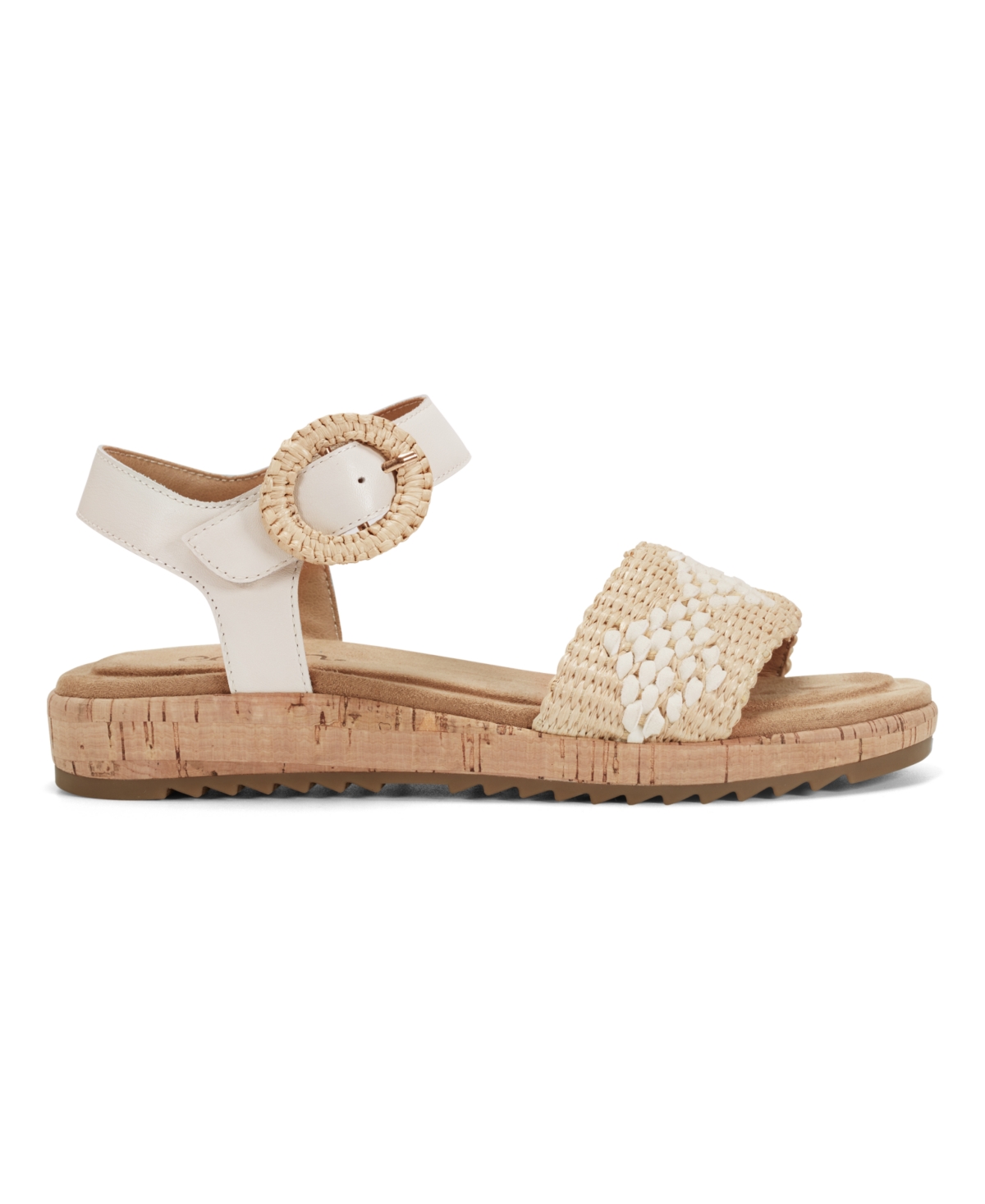 EARTH WOMEN'S PADMA WOVEN BAND ANKLE STRAP SANDALS 