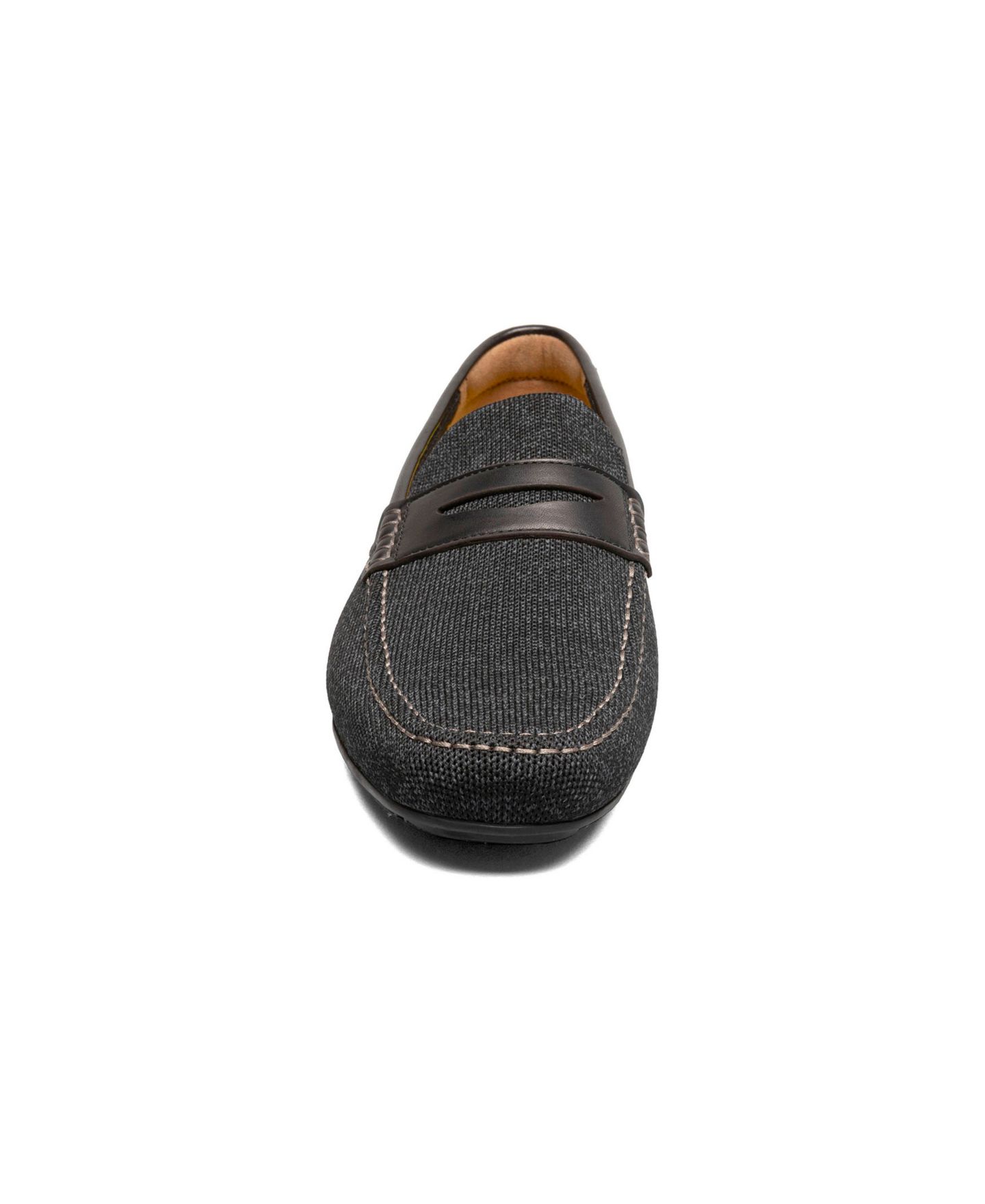 Мужские туфли Florsheim Motor Knit Moc Toe Penny Loafer, цвет: Чёрный — фото 4