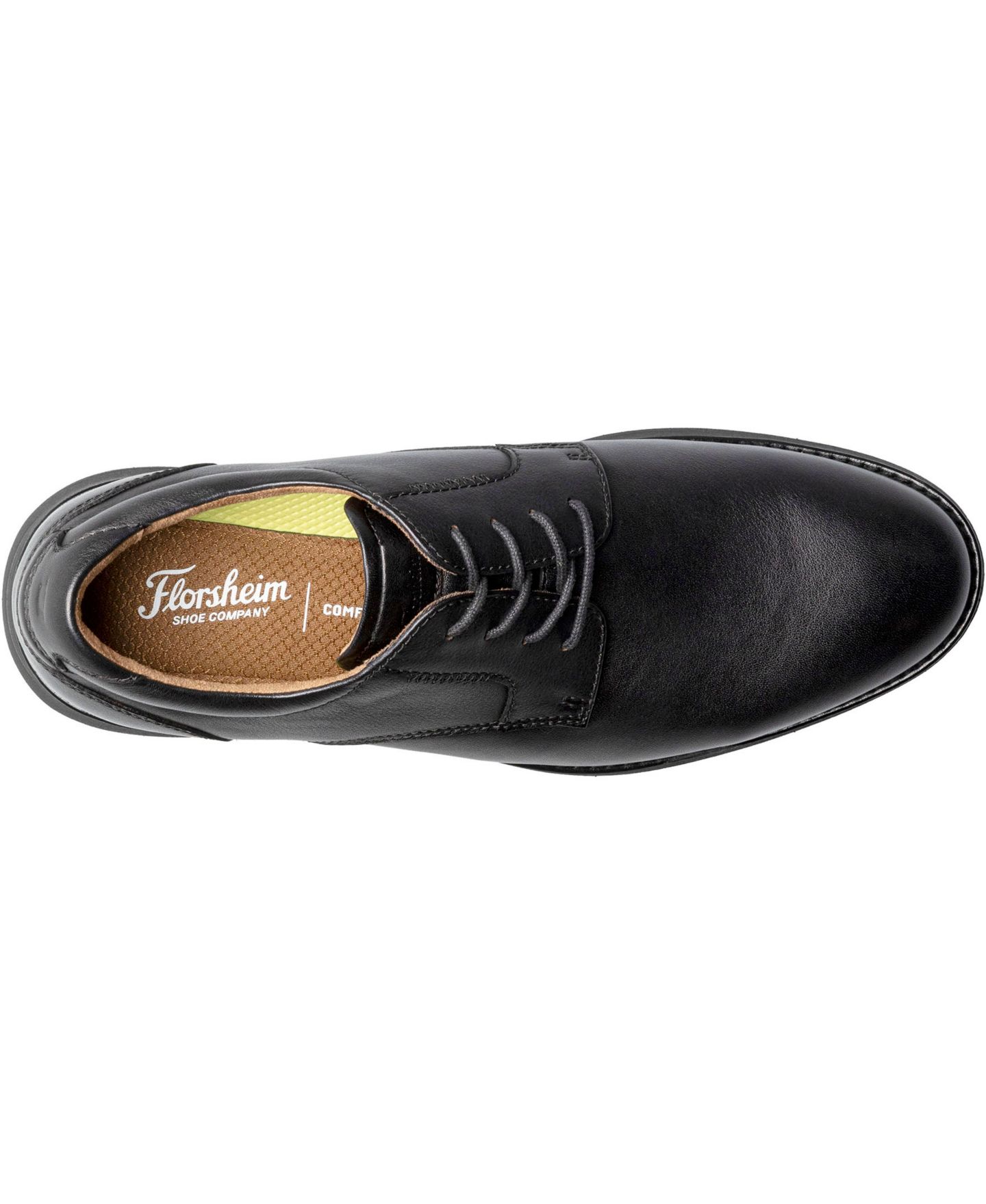 Мужские туфли Florsheim Launch Plain Toe Oxford, цвет: Чёрный — фото 6