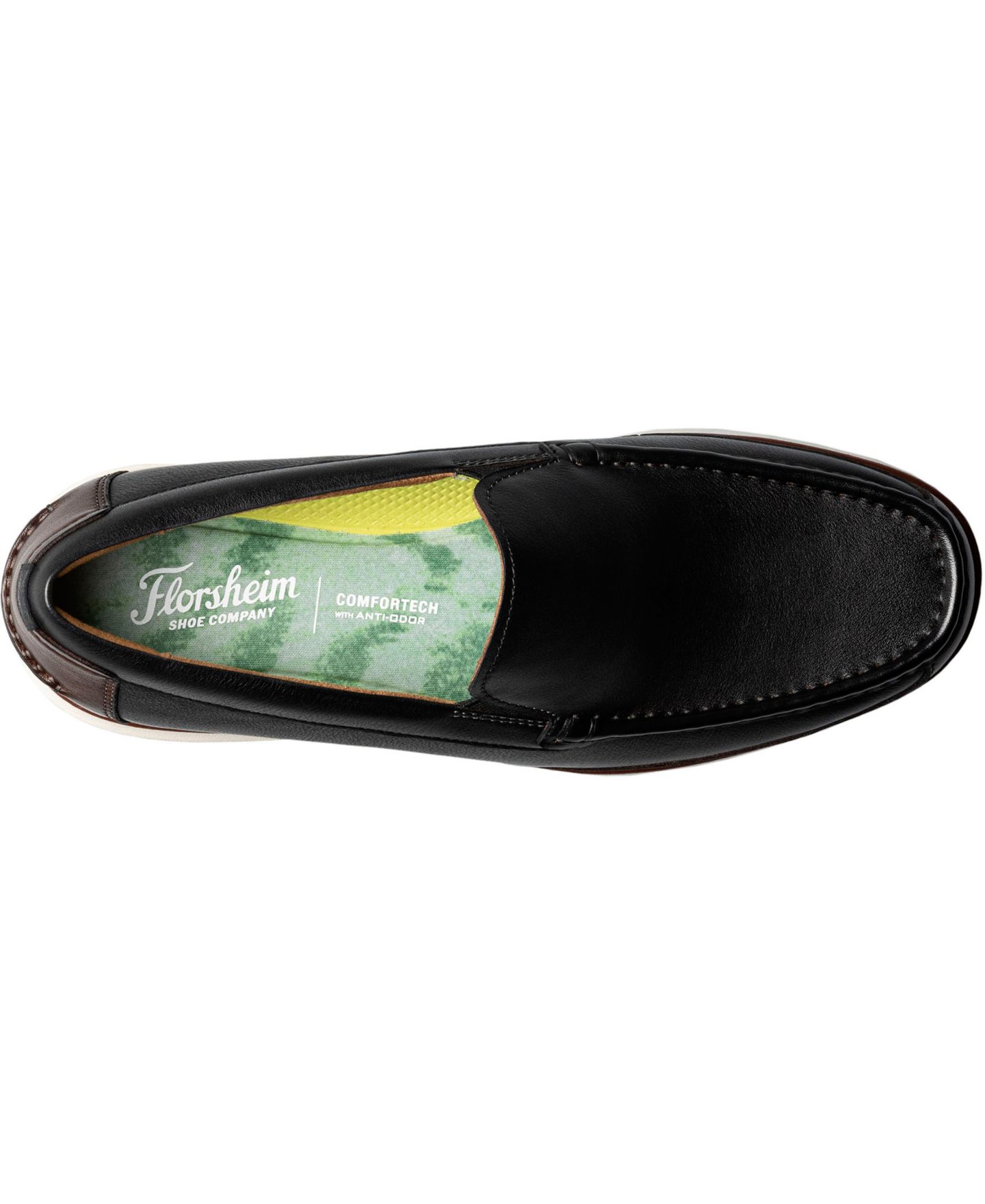 Мужские туфли Florsheim Tropics Moc Toe Venetian Loafer, цвет: Чёрный разноцветный — фото 4
