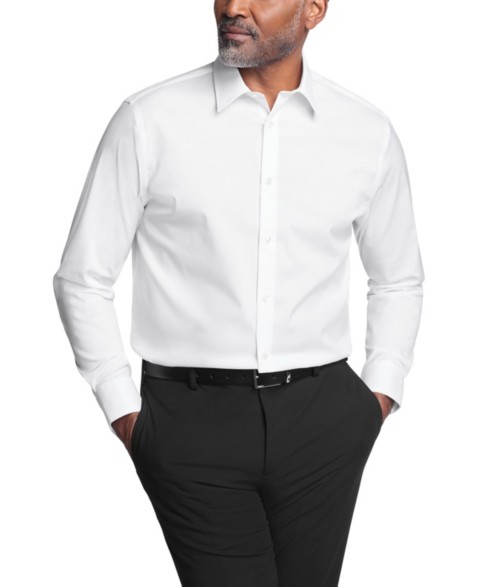 Мужская рубашка Calvin Klein Refined Cotton Stretch, слим