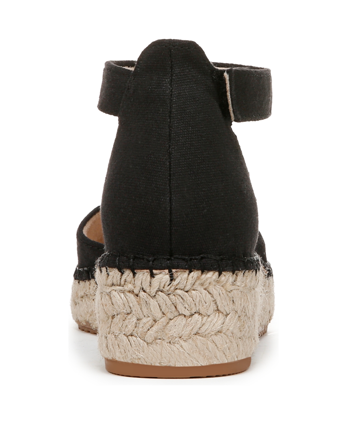 Shop Soul Naturalizer Women's Wren Ankle-strap Wedge Espadrilles In Black Canvas