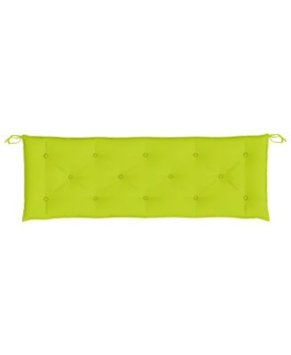 Garden Bench Cushions 2 pcs Bright Green 59.1"x19.7"x2.8" Oxford Fabric