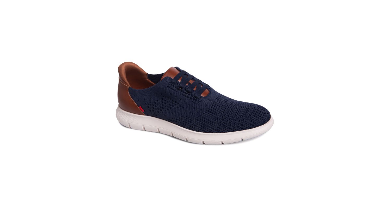 Men's Victory Street Hands-Free Slip On Technology Lightweight Mesh Oxfords