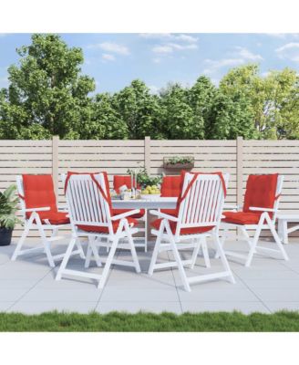 Lowback Chair Cushions 6 pcs Oxford Fabric