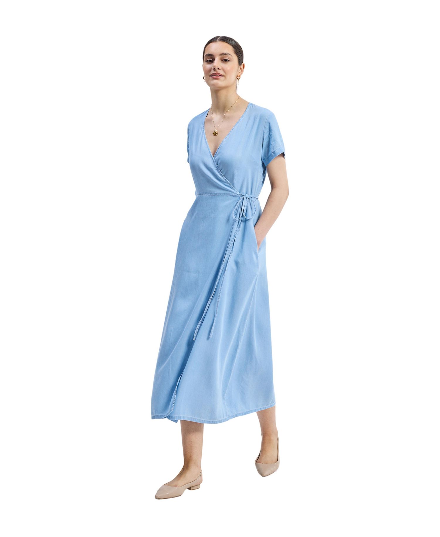 Women's Maxi Wrap Dress