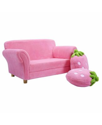 Kids Strawberry Armrest Chair Sofa