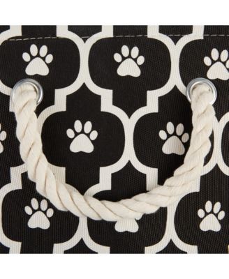 Bone Dry Collapsible Pet Storage Bin Lattice Paw Print