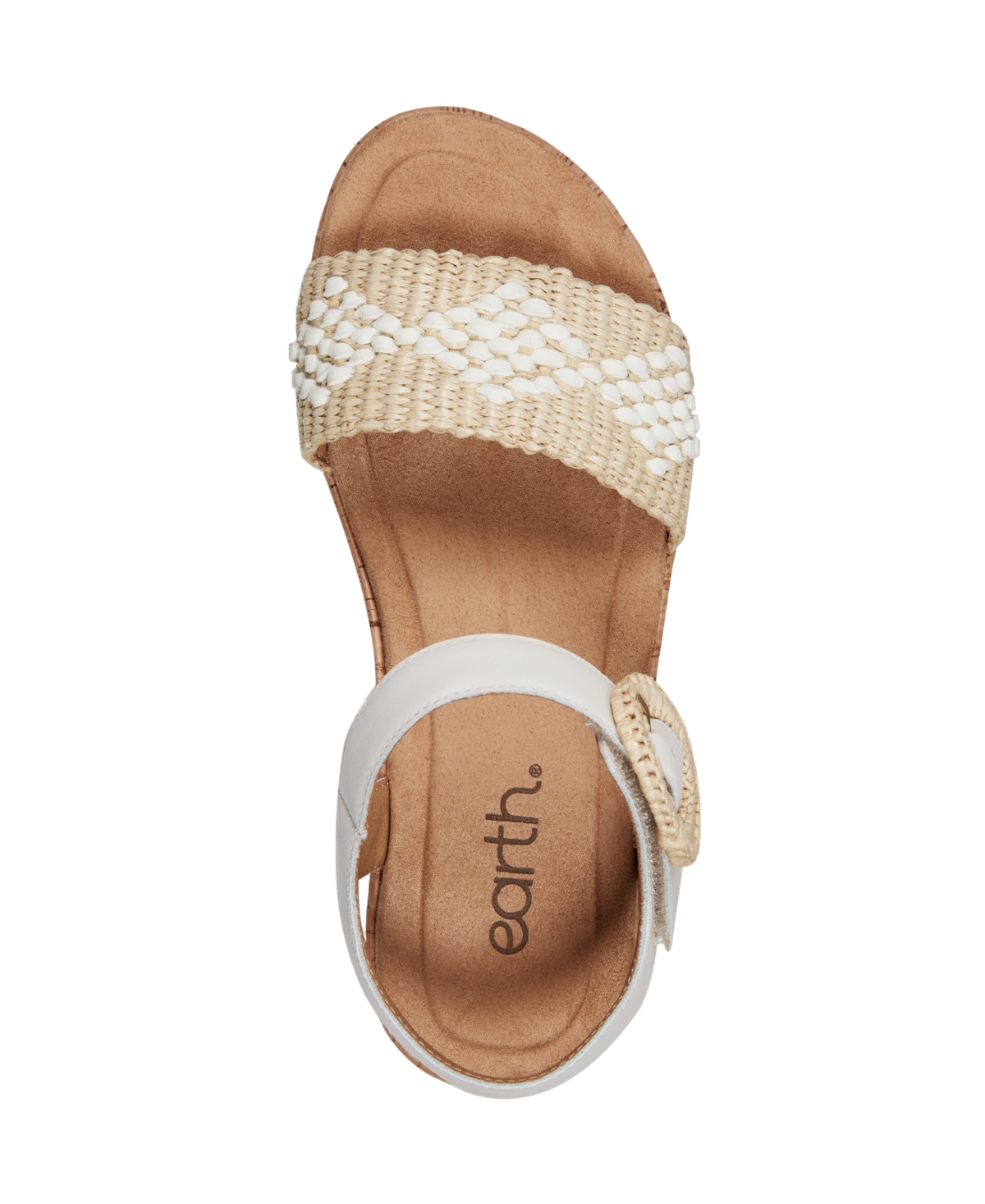 EARTH WOMEN'S PADMA WOVEN BAND ANKLE STRAP SANDALS 