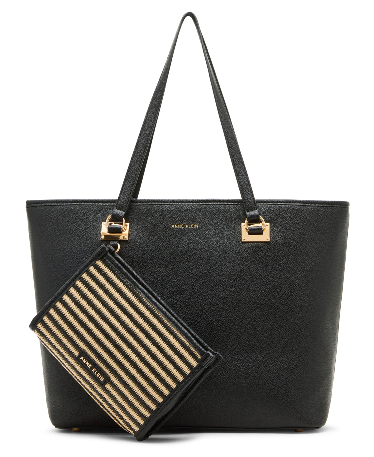 Work Large Tote Bag with Pouch - Black