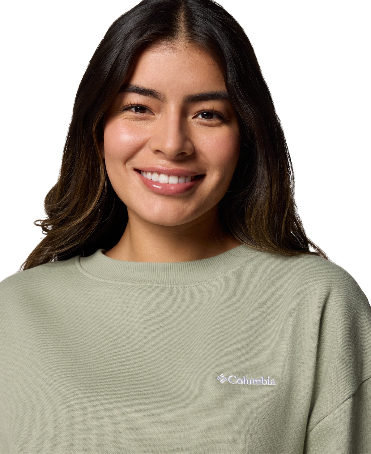 Columbia Plus Size Aldermore Crewneck Top In Safari