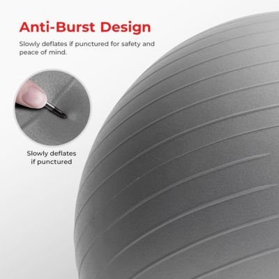 Premium Yoga Ball Large 75CM with Pump