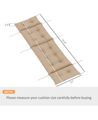 Lounge Chair Cushion Thick Outdoor Chaise Lounge Cushion