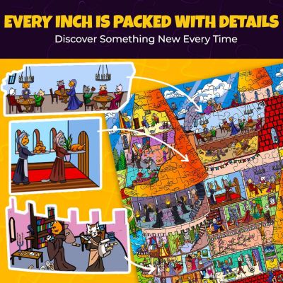 1000 Piece Jigsaw Puzzle for Adults – Themed Puzzles with Bonus Challenges