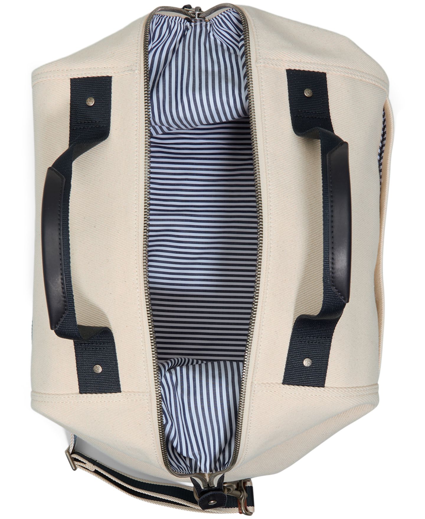 Мужская сумка Brooks Brothers Lafayette Textile Duffle, цвет: Тёмно-синий — фото 4