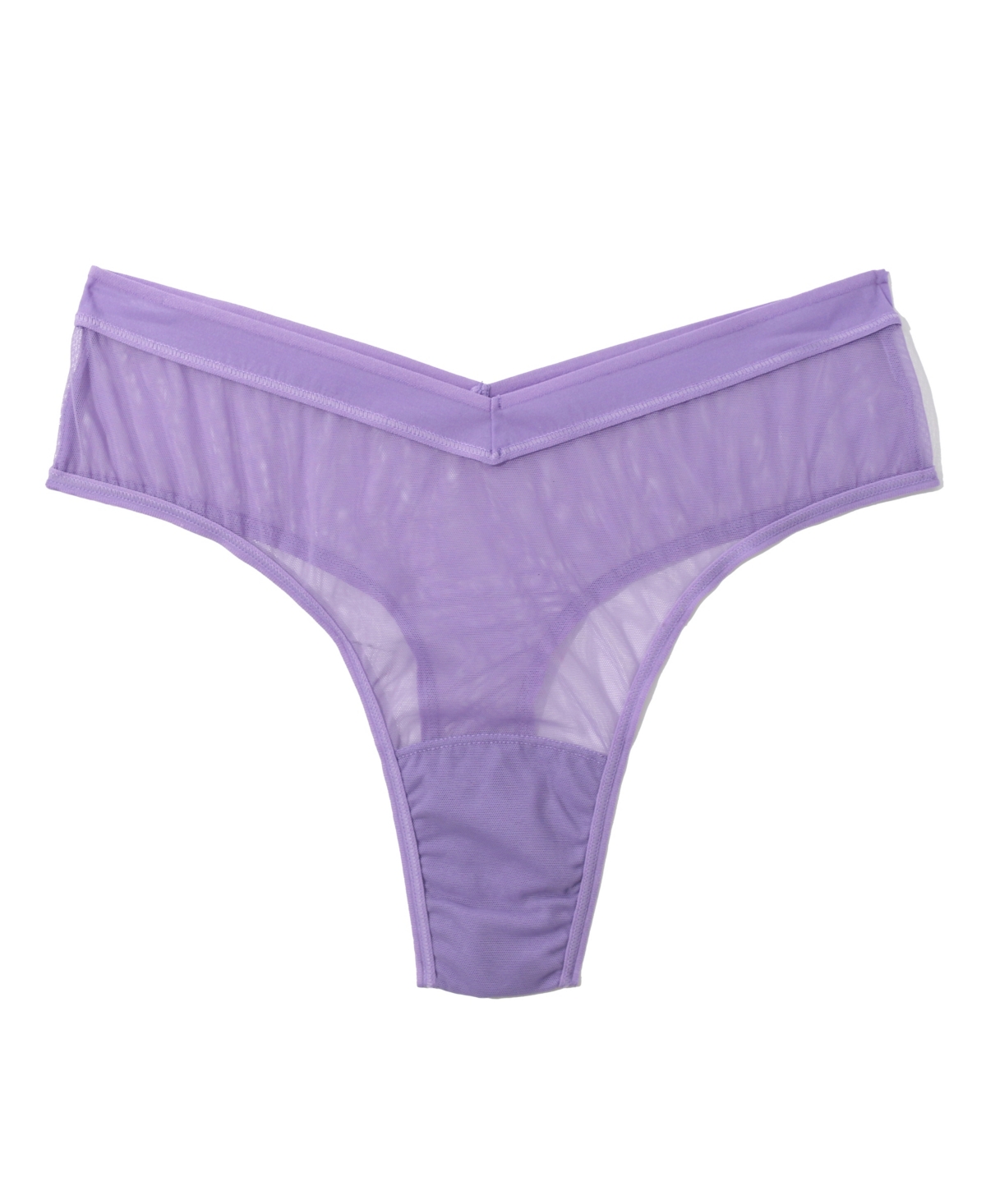 Hanky Panky Mesh High Cut French Brief In Grape Juice Purple