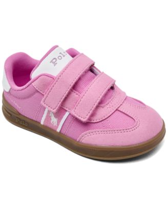 Polo Ralph Lauren - Toddler Girls Heritage Court III T-Toe Fastening Strap Casual Sneakers from Finish Line