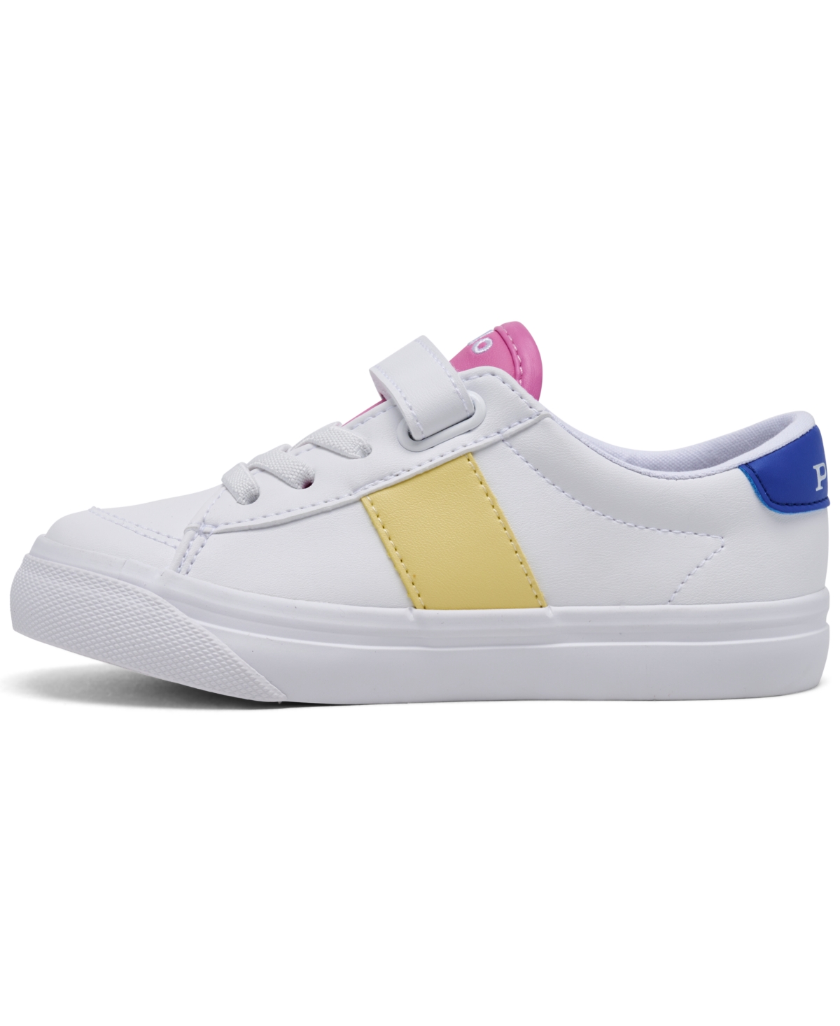Polo Ralph Lauren Toddler Girls Ryley Fastening Strap Casual Sneakers From Finish Line In Multi