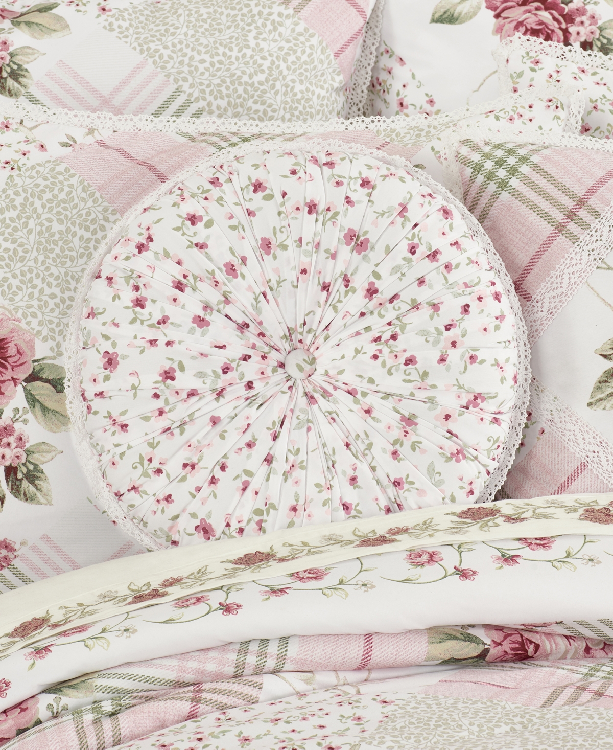 Shop Royal Court Bungalow Tufted Decorative Pillow, 15" Round In Rose