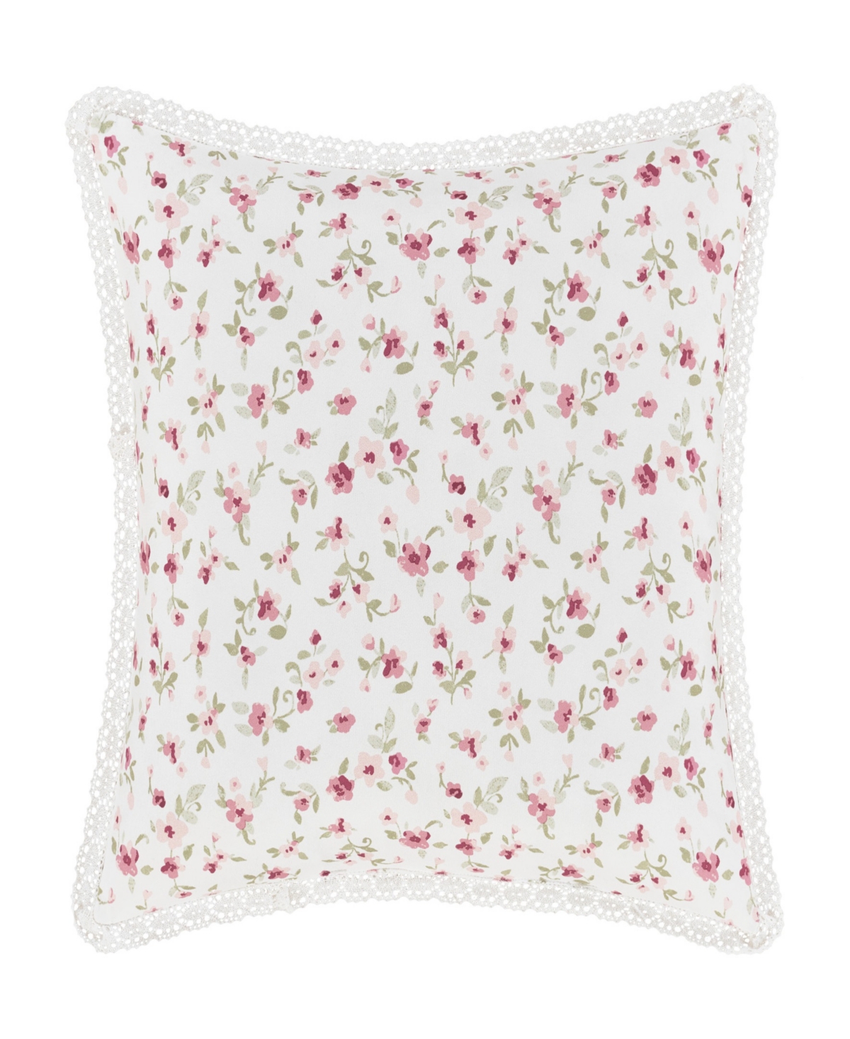 Shop Royal Court Bungalow Patchwork Floral Decorative Pillow, 16" X 16" In Rose
