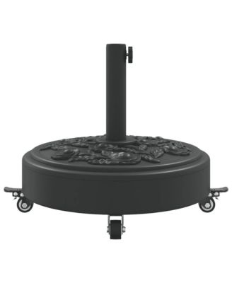 Parasol Base with Wheels for  1.5"/1.9" Poles 59.5 lb Round