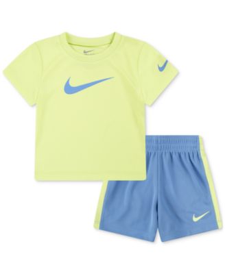 Nike - Baby Short-Sleeve Swoosh T-Shirt & Shorts, 2 Piece Set