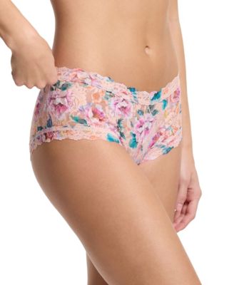 Women's Printed Signature Lace Boyshort