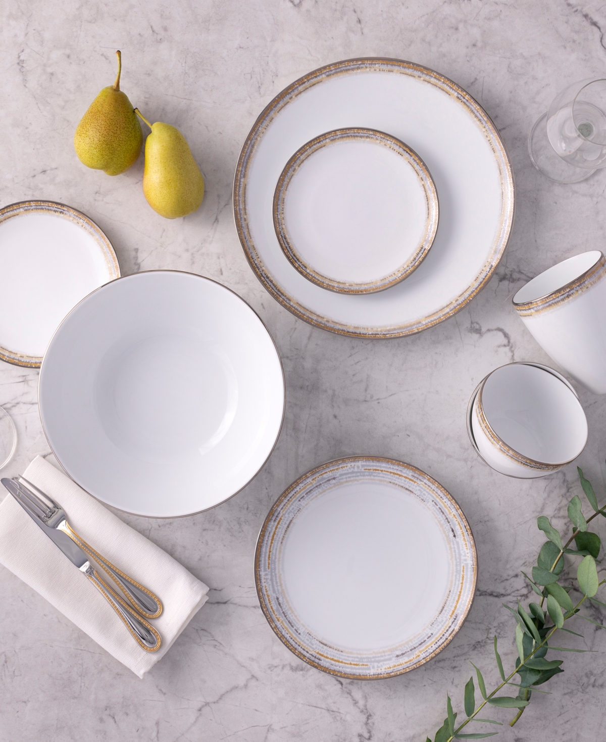 Noritake Raylan Appetizer Plates, Set Of 4 In White