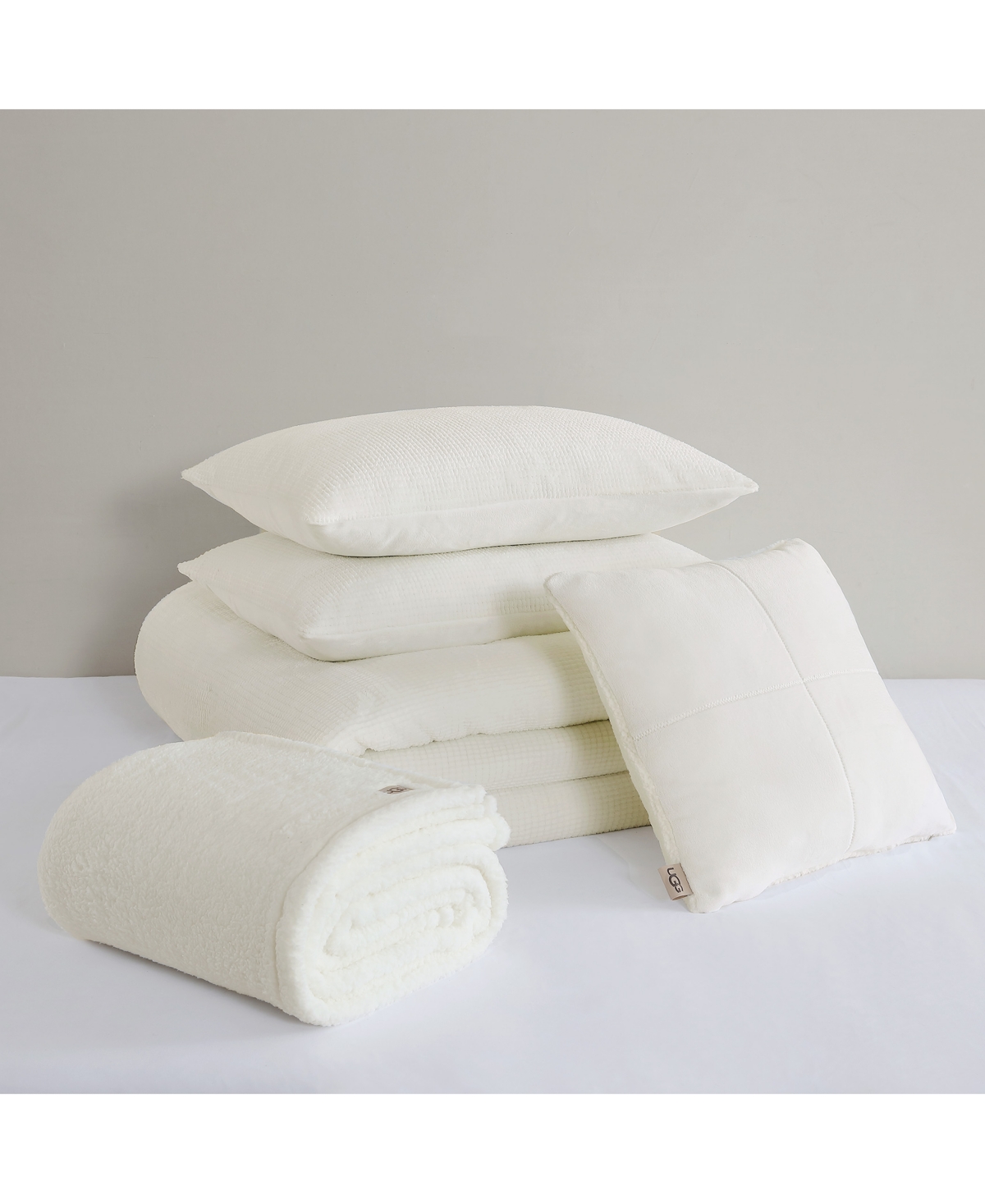 UGG BRODY REVERSIBLE 5-PC. COMFORTER SET, TWIN/TWIN XL 