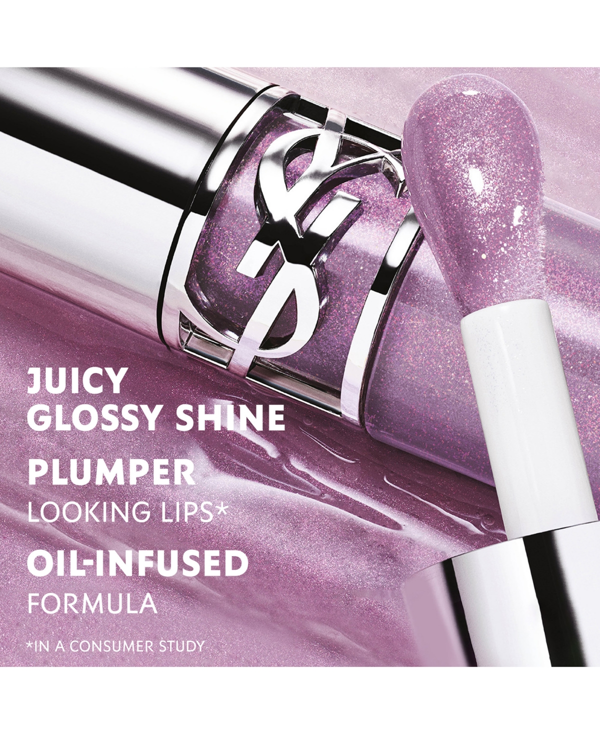 Saint Laurent Loveshine Plumping Lip Oil Gloss In 03- Mellow Mallow