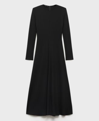 MANGO - Women's Long Flared Knit Dress