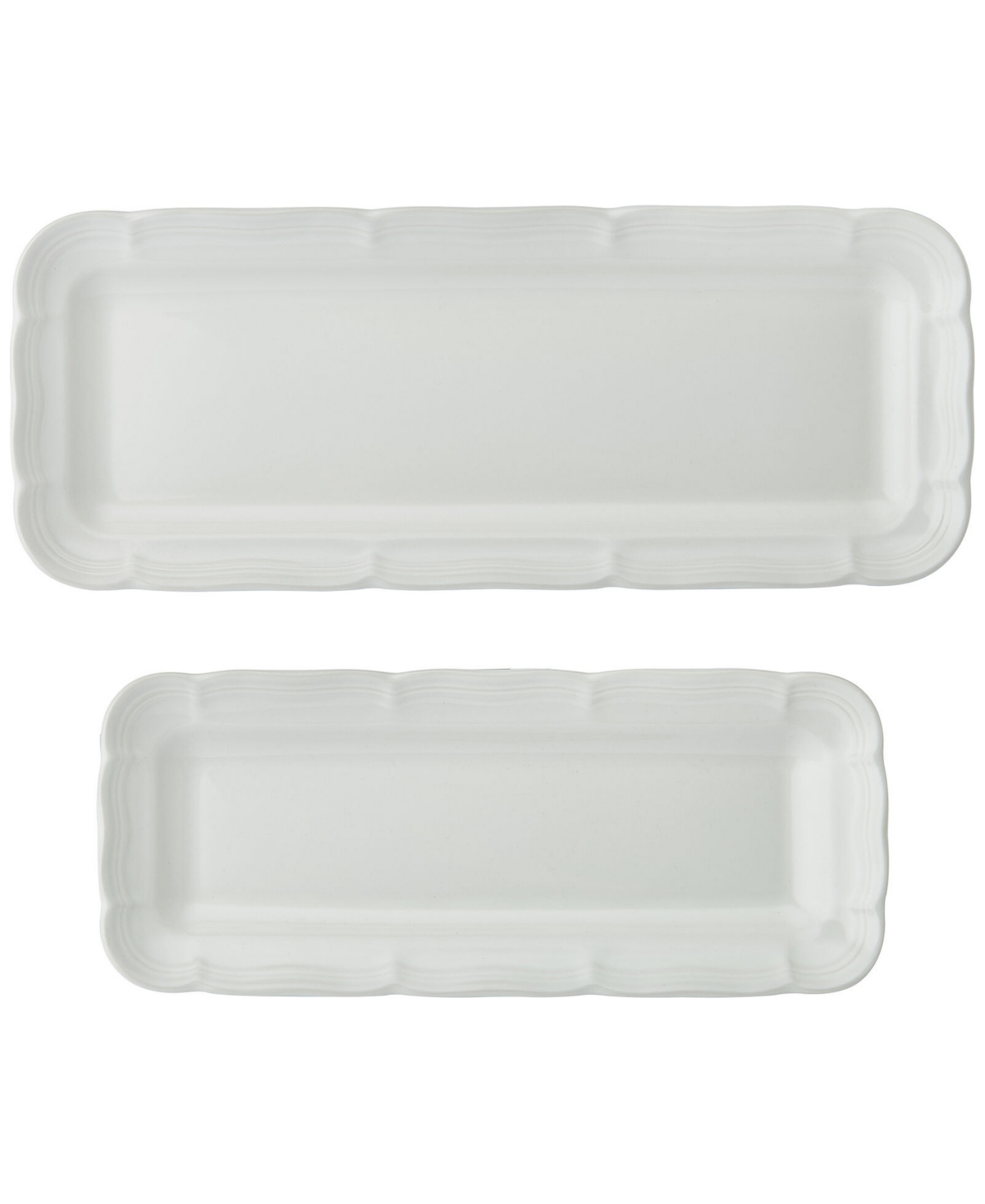 French Countryside Bread Tray, Set of 2 - White