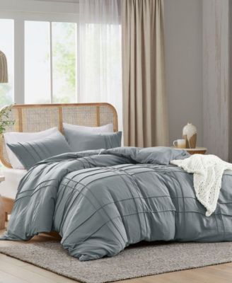 Porter Pleated 3-Pc. Duvet Cover Set, California King