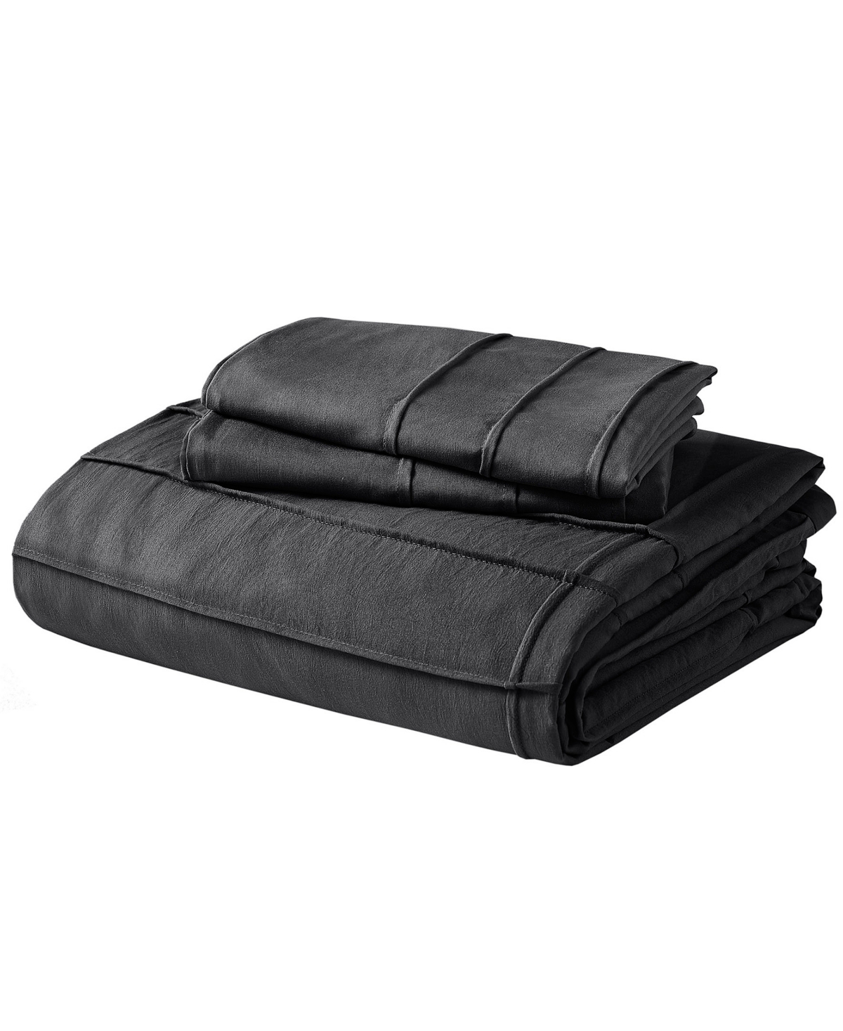 510 Design Porter Washed Pleated 2-pc. Comforter Set, Twin/twin Xl In Black