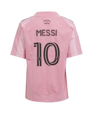 Toddler Lionel Messi Light Pink Inter Miami CF 2025 Euforia Mini Kit Jersey