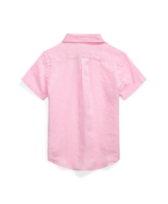 Boys' 2-7 Linen Short-Sleeve Shirt