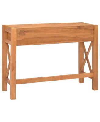 Desk with 2 Drawers 39.4"x15.7"x29.5" Teak Wood