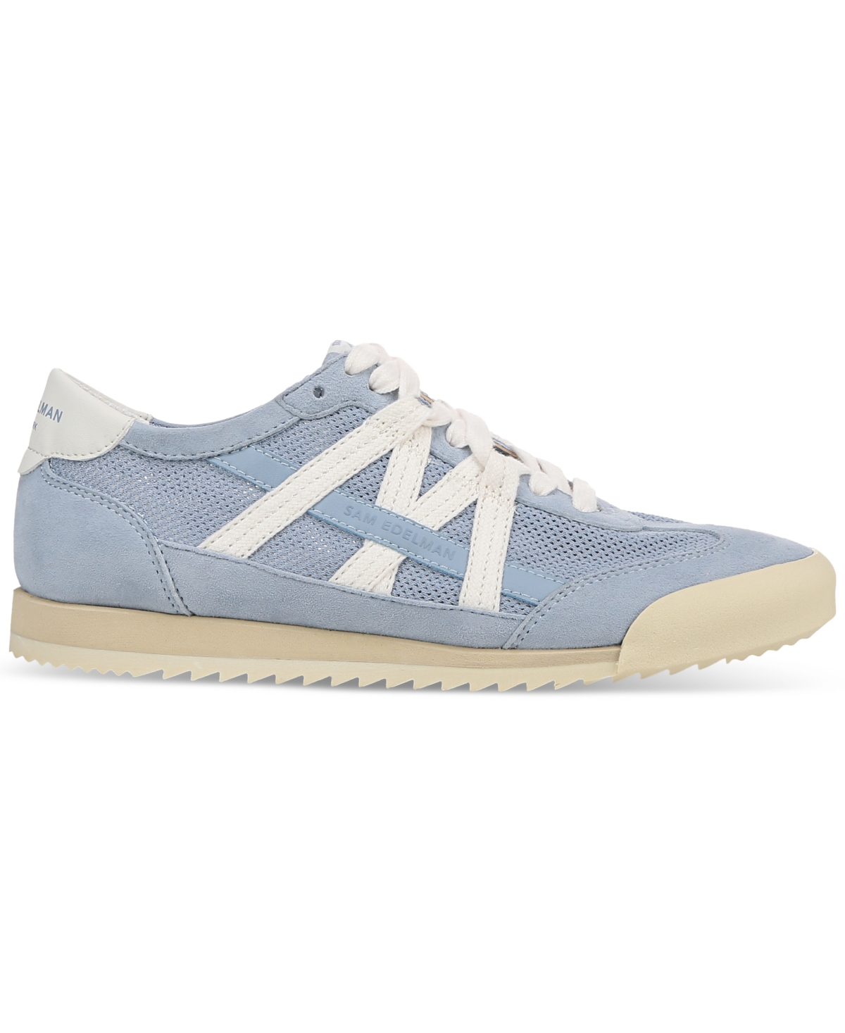 Shop Sam Edelman Women's Irma Lace-up Sneakers In Blue Breeze,sugar