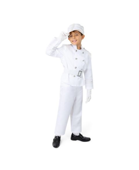 Dress Up America White Marching Band Costume - Kids Boys & Girls, цвет: Белый
