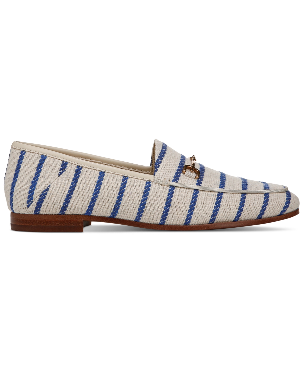 Sam Edelman Loraine Bit Loafer Black Natural Fabric In Cobalt