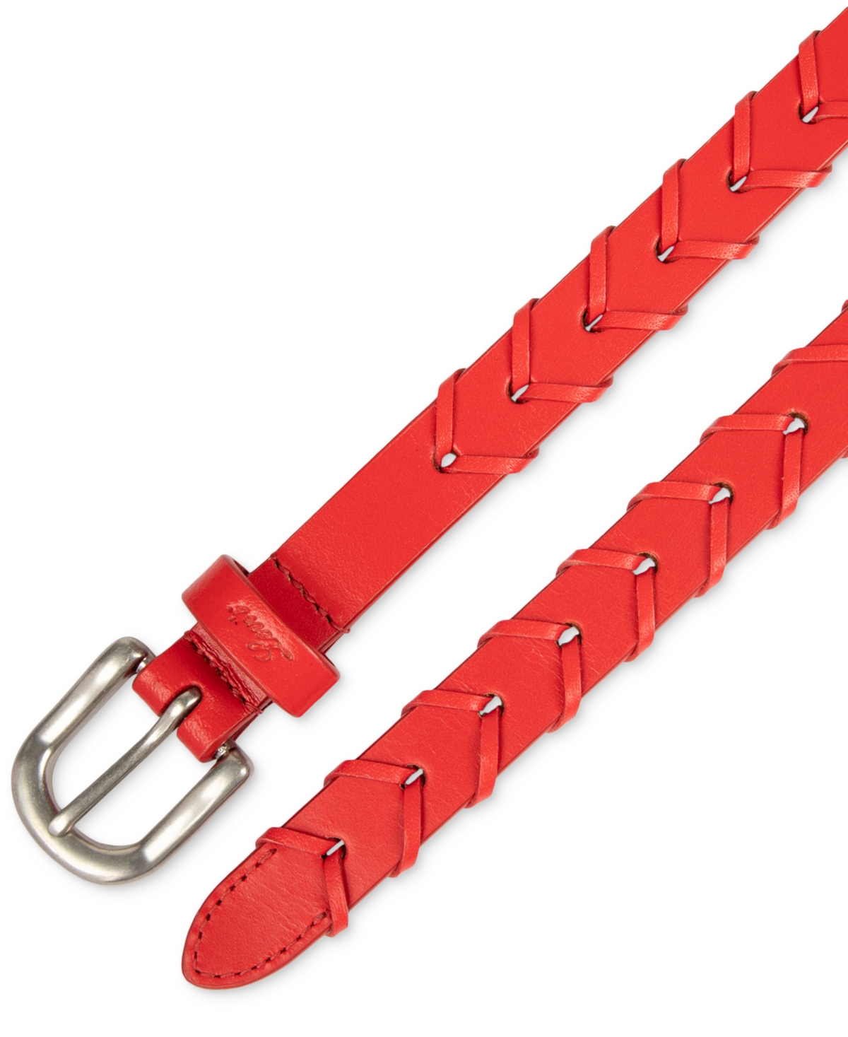 Levi's Women's Fully Adjustable Skinny Braided Genuine Leather Belt