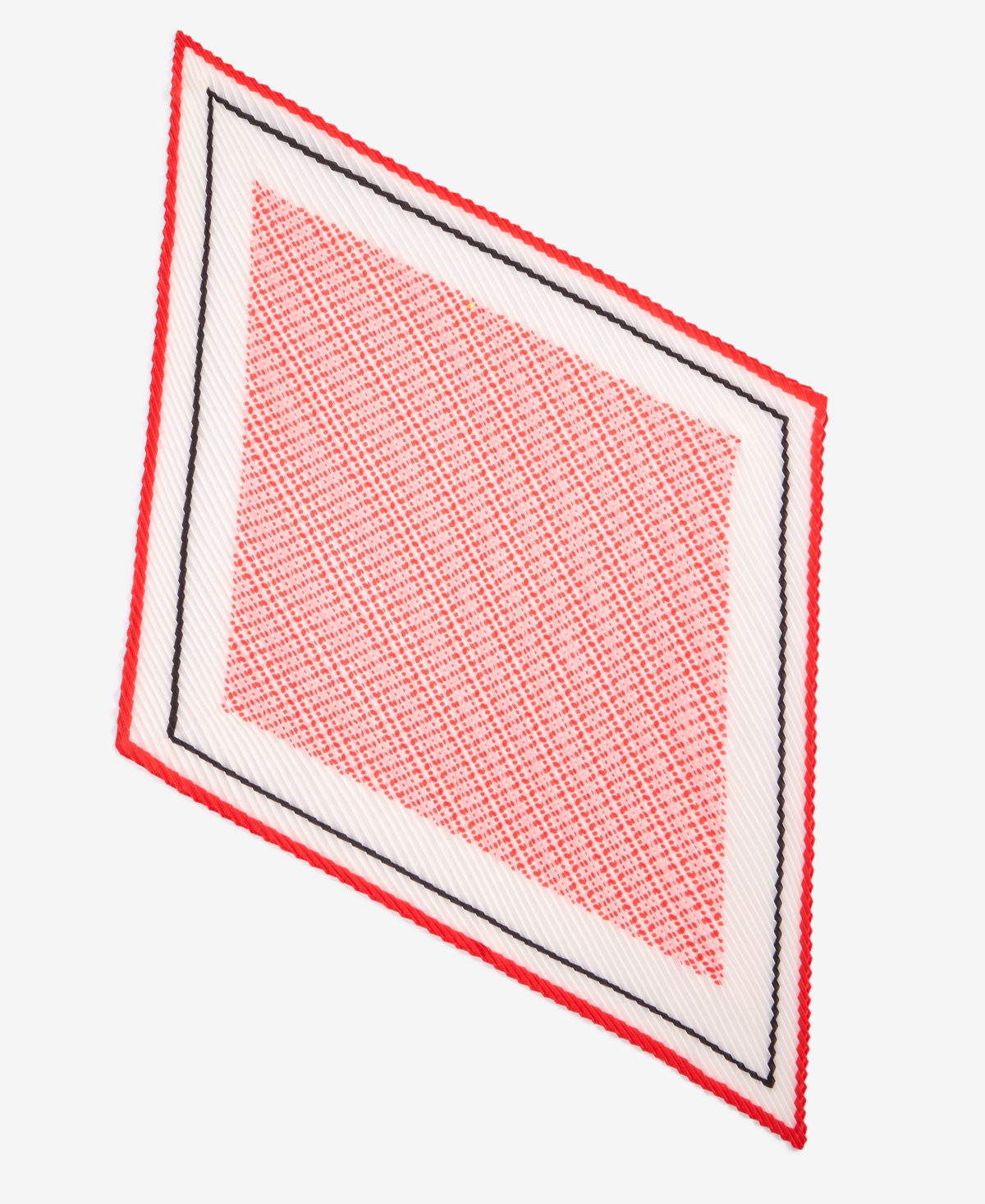 On 34th Pleated Geo-dot Square Scarf, Exclusively At Macy's In Red