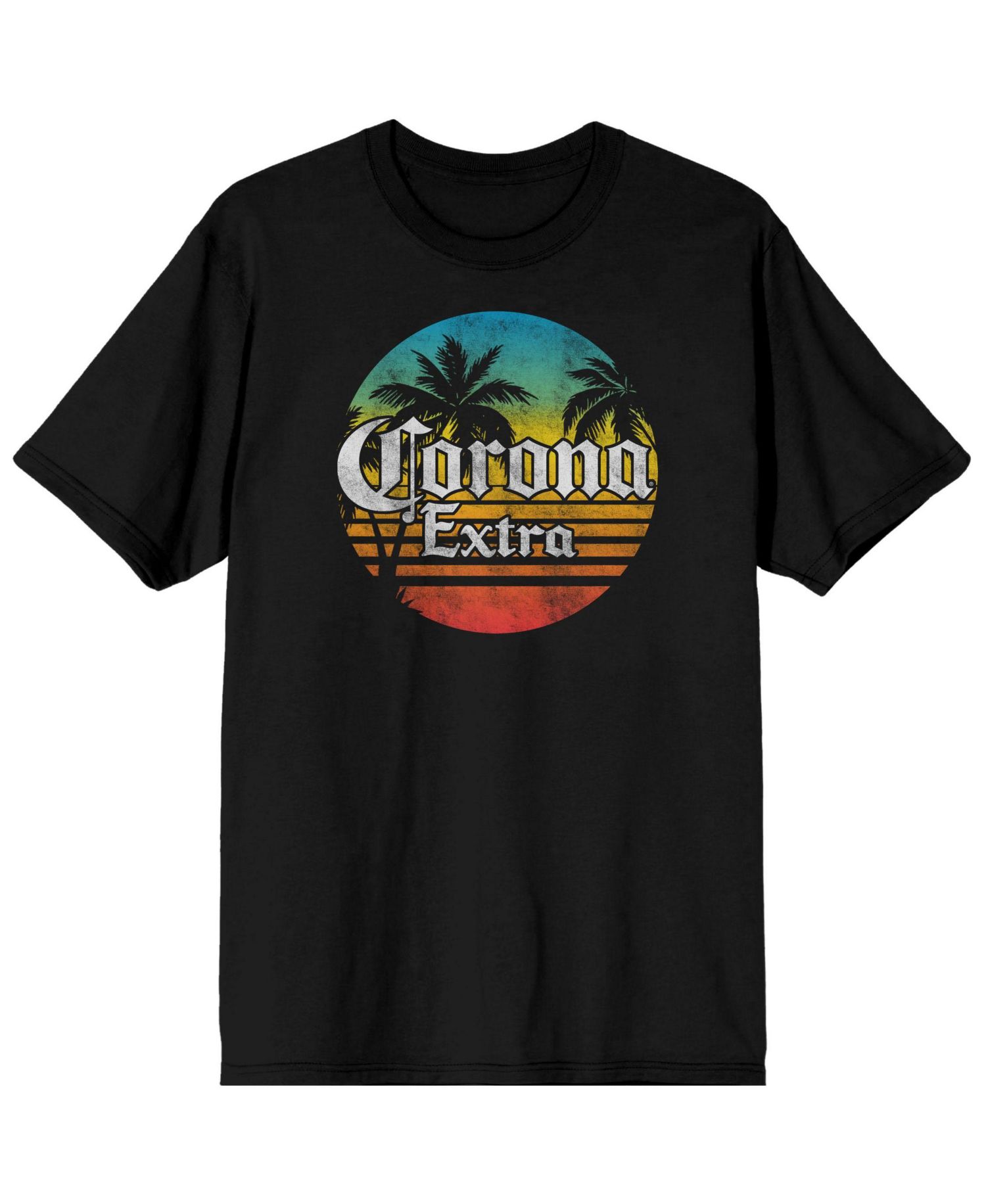 Men's Logo Gradient Black T-Shirt-Small