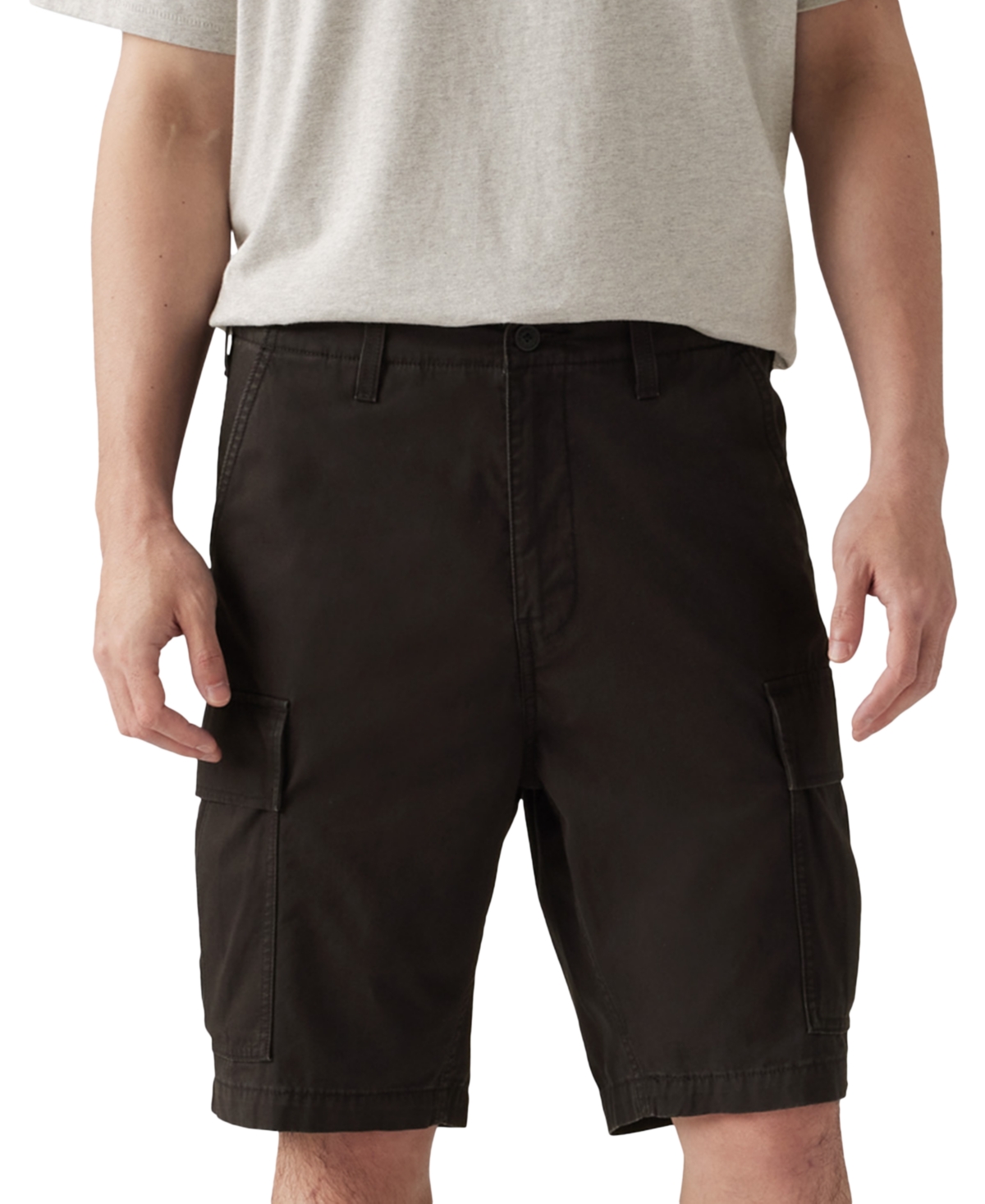 Levi's Men's Big And Tall Loose Fit 9.5" Carrier Cargo Shorts In Black