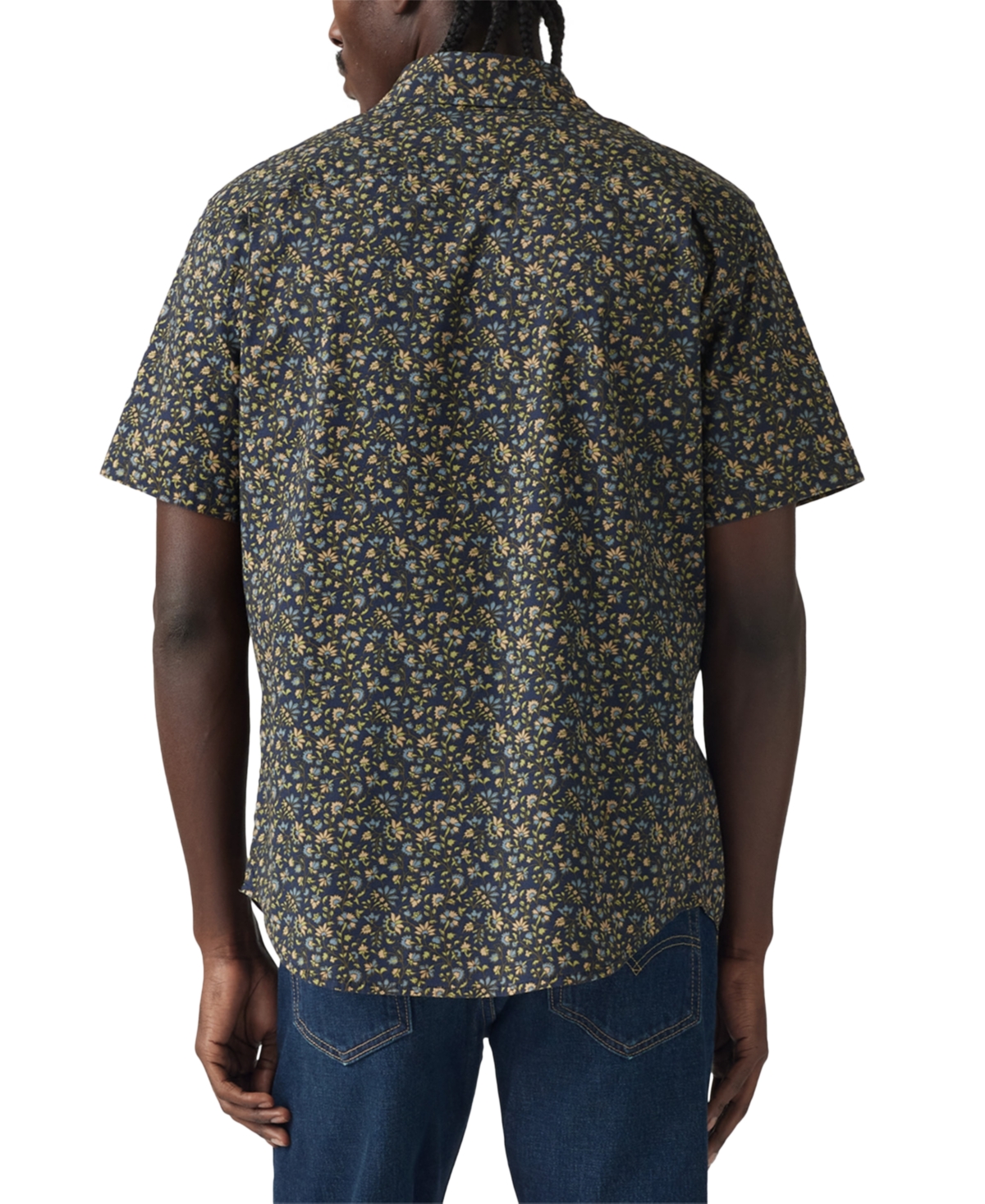 Levi's Men's Classic 1 Pocket Short Sleeve Regular Fit Shirt In Gray