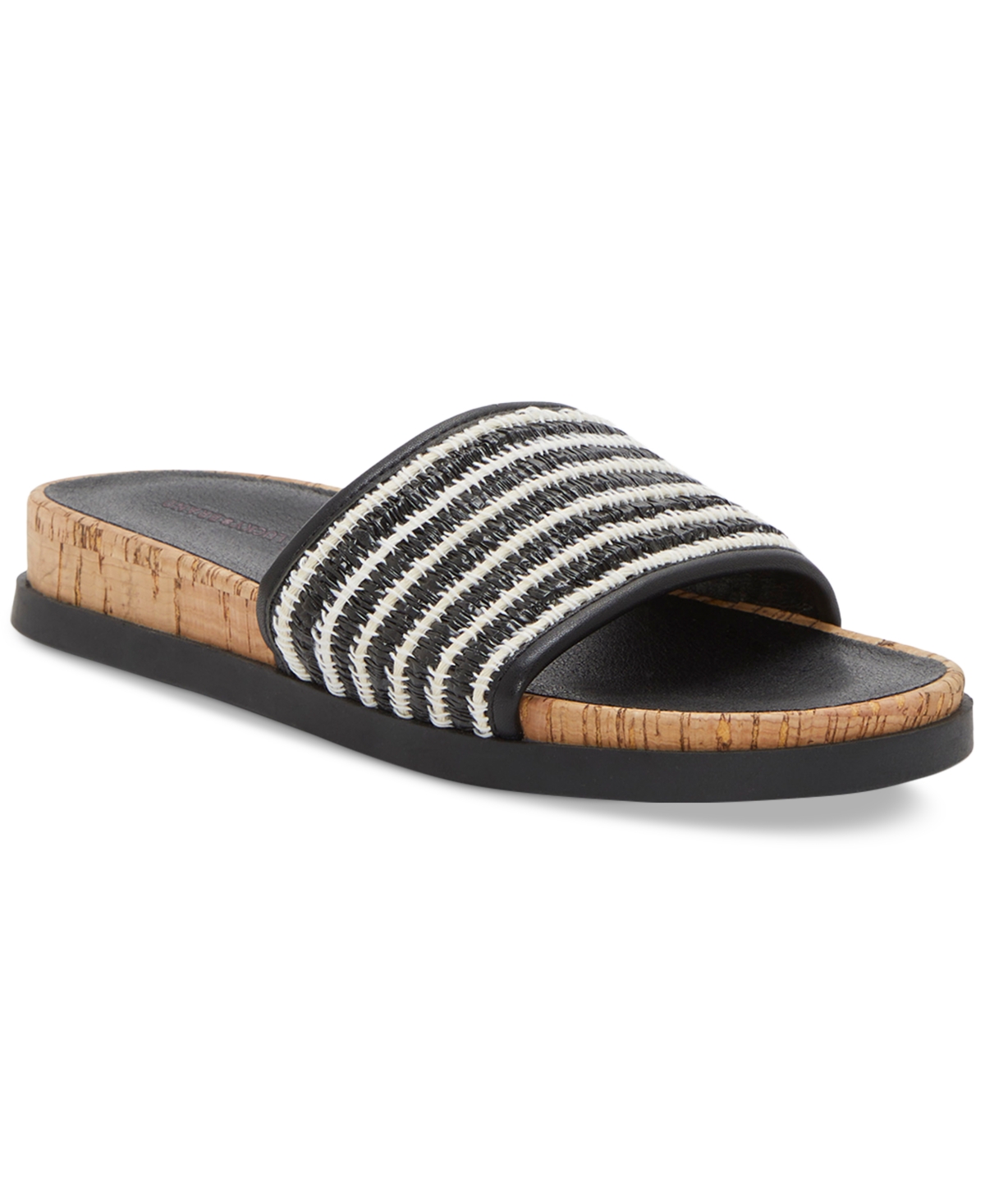 LUCKY BRAND WOMEN'S DYLINA CORK PLATFORM SLIDE SANDALS 
