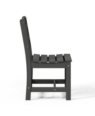 7-Piece HDPE Outdoor Rectangular Patio Dining Table Set with Side Chairs